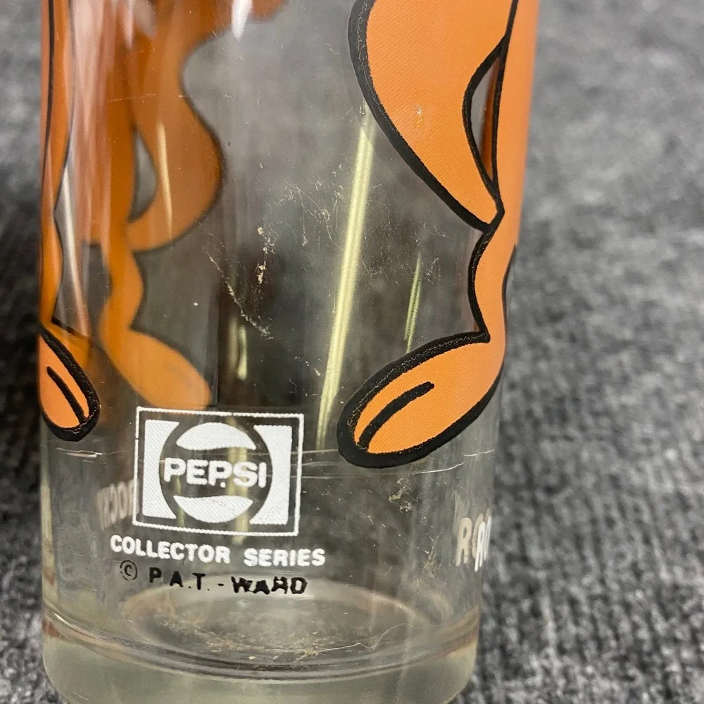 Vintage Pepsi Collector Series Rocky the Flying Squirrel Glass 1970s Pat Ward
